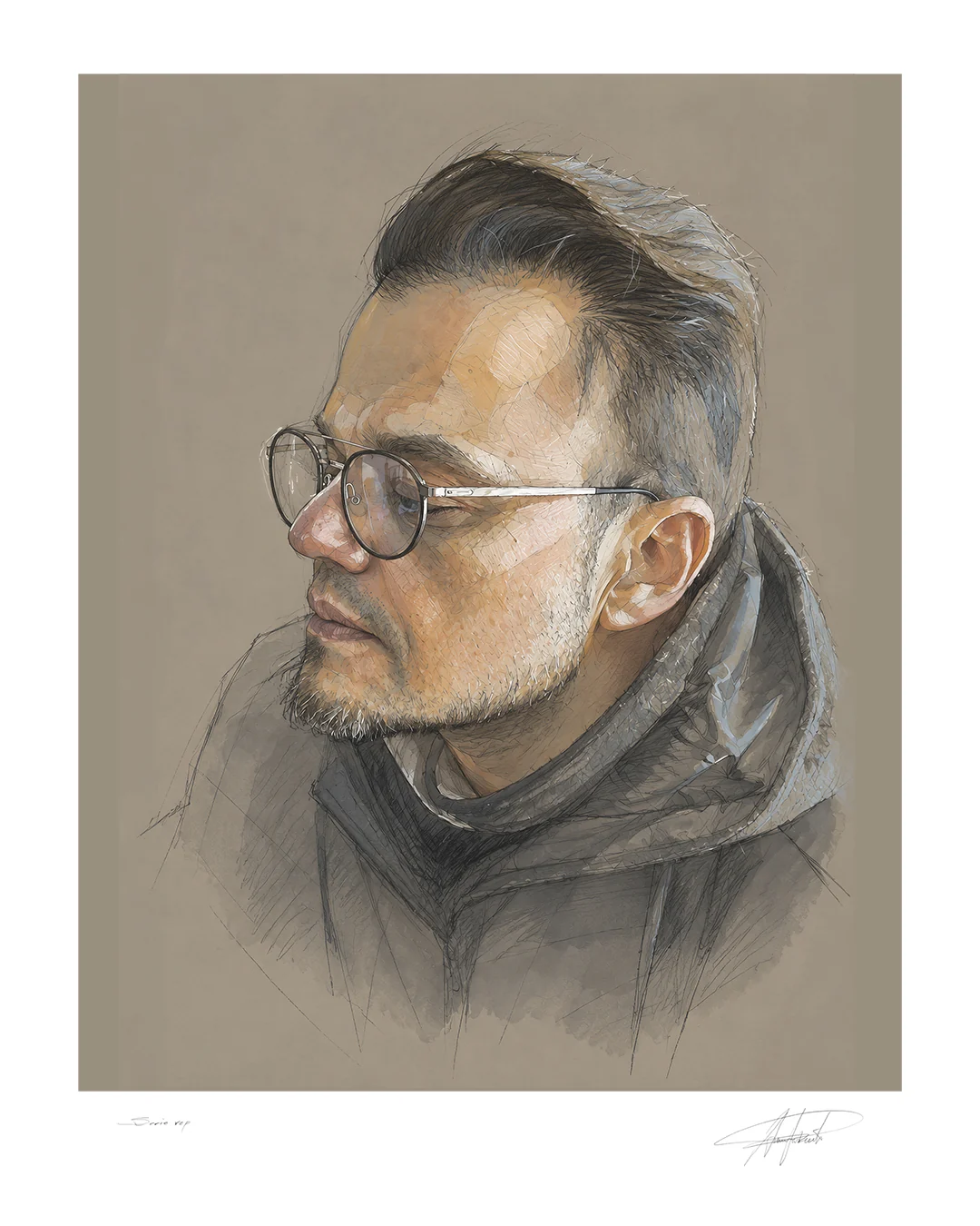 Auto-retrato digital de Araújo Pinto.